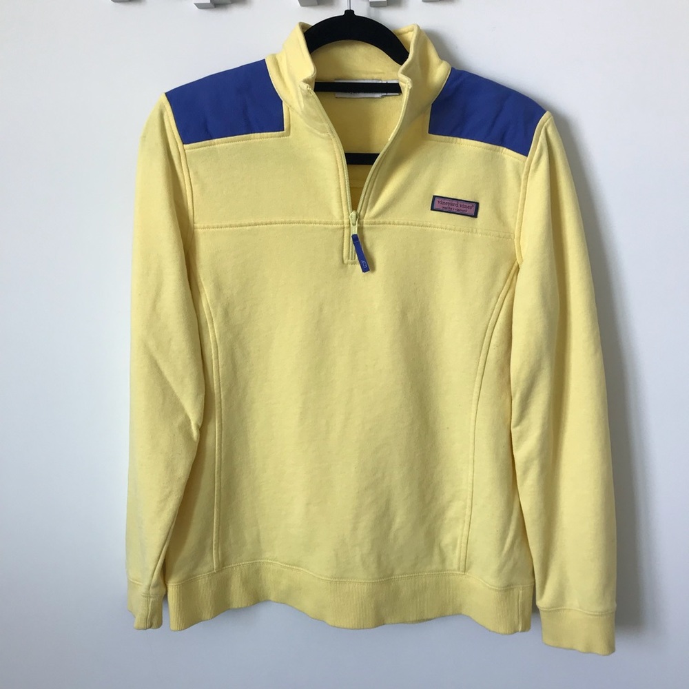 Vineyard Vines Yellow 1/4 ZIP Pullover